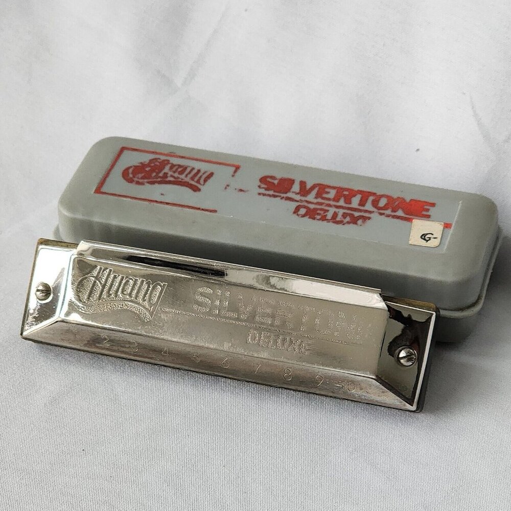 Huang‎ Diatonic Harmonica 103G Silvertone Deluxe Key of G Hohner Quality Vintage